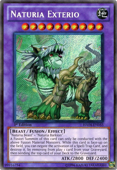 Naturia Exterio [HA04-EN055] Secret Rare Yu-Gi-Oh!