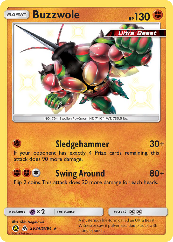 Buzzwole (SV24/SV94) [Sun & Moon: Hidden Fates - Shiny Vault] Pokémon