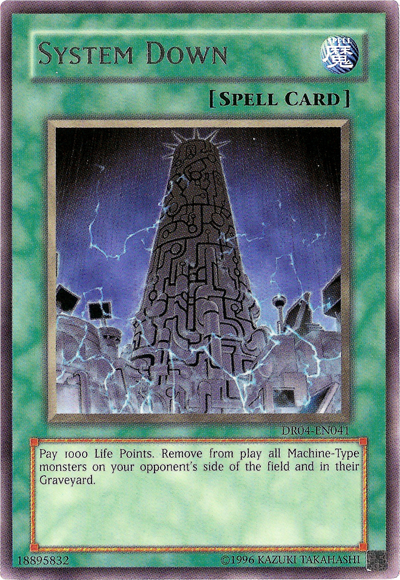 System Down [DR04-EN041] Rare Yu-Gi-Oh!