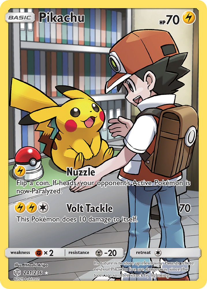 Pikachu (241/236) [Sun & Moon: Cosmic Eclipse] Pokémon