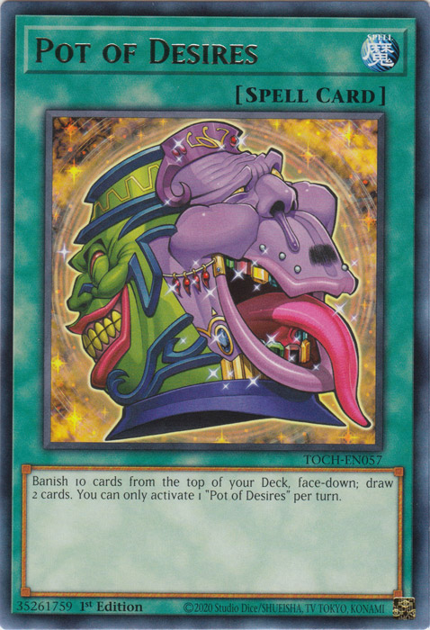 Pot of Desires [TOCH-EN057] Rare Yu-Gi-Oh!