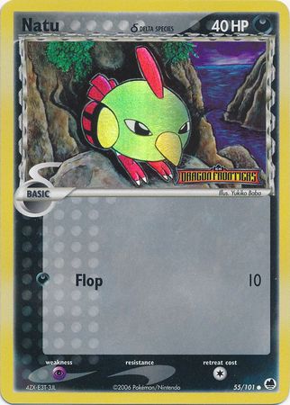 Natu (55/101) (Delta Species) (Stamped) [EX: Dragon Frontiers] Pokémon