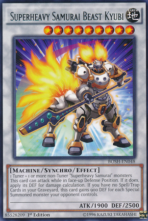 Superheavy Samurai Beast Kyubi [BOSH-EN048] Rare Yu-Gi-Oh!