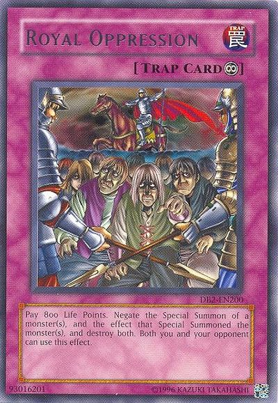 Royal Oppression [DB2-EN200] Rare Yu-Gi-Oh!