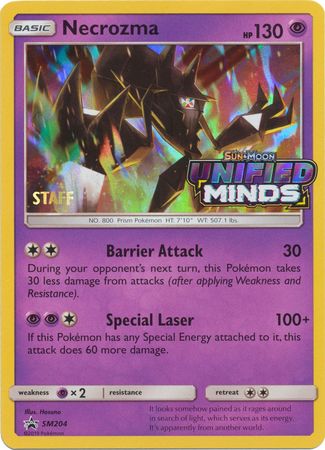 Necrozma (SM204) (Staff Prerelease Promo) [Sun & Moon: Black Star Promos] Pokémon