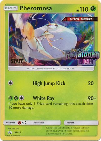 Pheromosa (SM115) (Staff Prerelease Promo) [Sun & Moon: Black Star Promos] Pokémon
