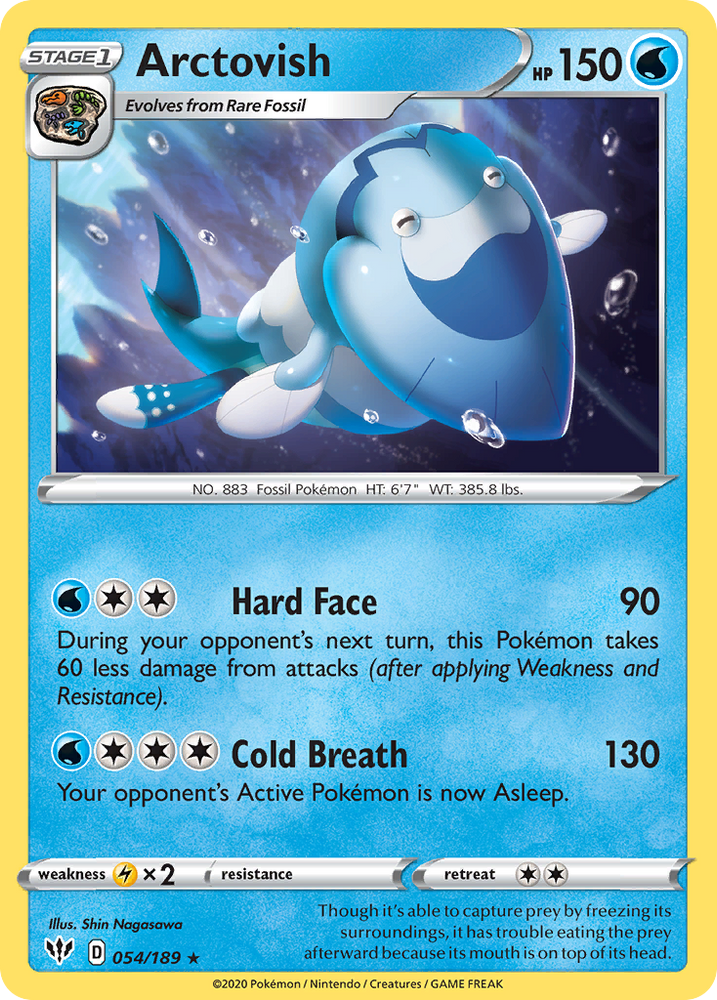 Arctovish (054/189) [Sword & Shield: Darkness Ablaze] Pokémon