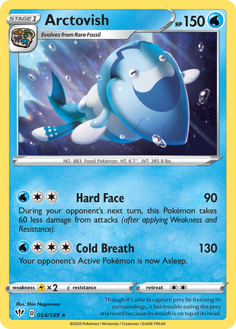 Arctovish (054/189) [Sword & Shield: Darkness Ablaze] Pokémon
