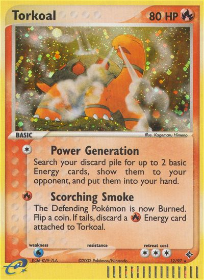 Torkoal (12/97) [EX: Dragon] Pokémon