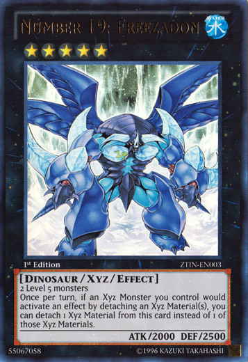 Number 19: Freezadon [ZTIN-EN003] Ultra Rare Yu-Gi-Oh!
