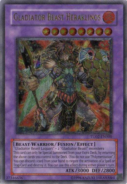 Gladiator Beast Heraklinos [TU02-EN000] Ultimate Rare Yu-Gi-Oh!