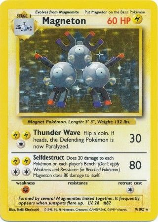 Magneton (9/102) [Base Set Unlimited] Pokémon