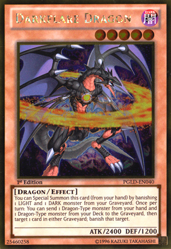Darkflare Dragon [PGLD-EN040] Gold Rare Yu-Gi-Oh!