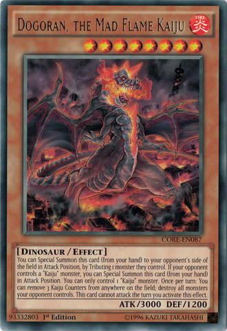 Dogoran, the Mad Flame Kaiju [CORE-EN087] Rare Yu-Gi-Oh!