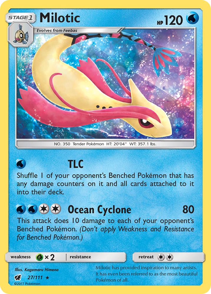 Milotic (27/111) [Sun & Moon: Crimson Invasion] Pokémon