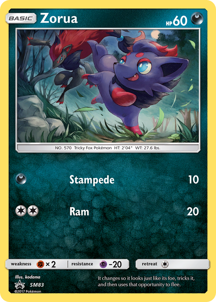 Zorua (SM83) [Sun & Moon: Black Star Promos] Pokémon