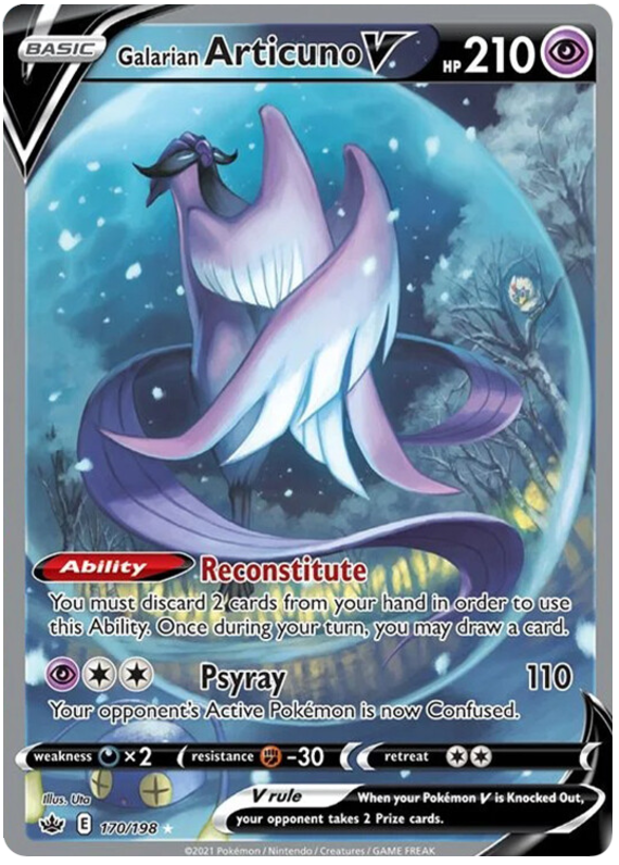 Galarian Articuno V (170/198) [Sword & Shield: Chilling Reign] Pokémon