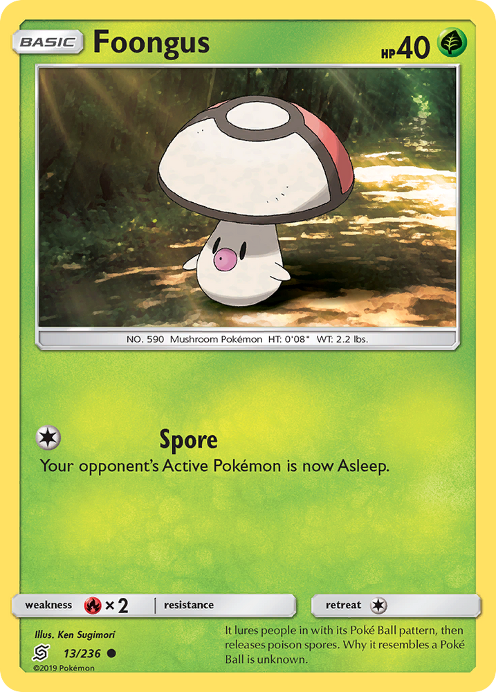 Foongus (13/236) [Sun & Moon: Unified Minds] Pokémon