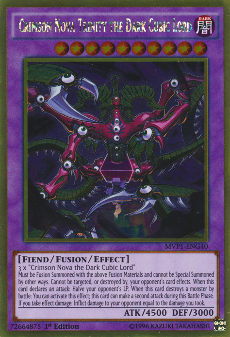 Crimson Nova Trinity the Dark Cubic Lord [MVP1-ENG40] Gold Rare Yu-Gi-Oh!