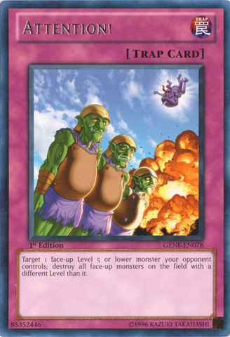 Attention! [GENF-EN078] Rare Yu-Gi-Oh!
