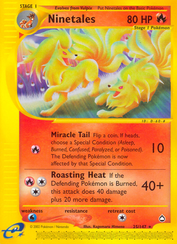 Ninetales (25/147) [Aquapolis] Pokémon