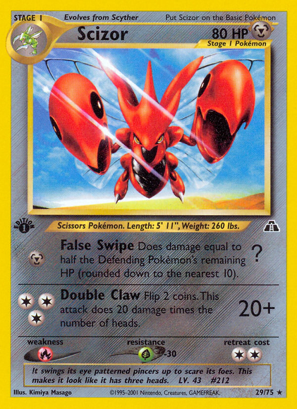 Scizor (29/75) [Neo Discovery 1st Edition] Pokémon