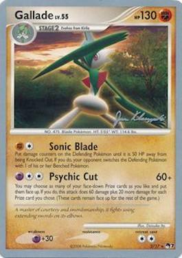 Gallade LV.55 (2/17) (Psychic Lock - Jason Klaczynski) [World Championships 2008] Pokémon