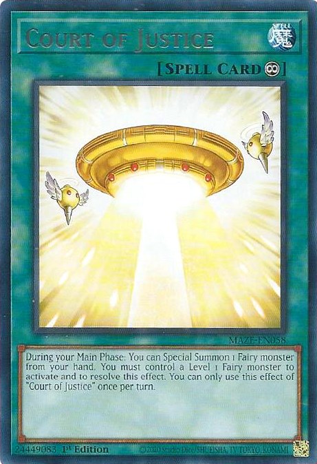 Court of Justice [MAZE-EN058] Rare Yu-Gi-Oh!