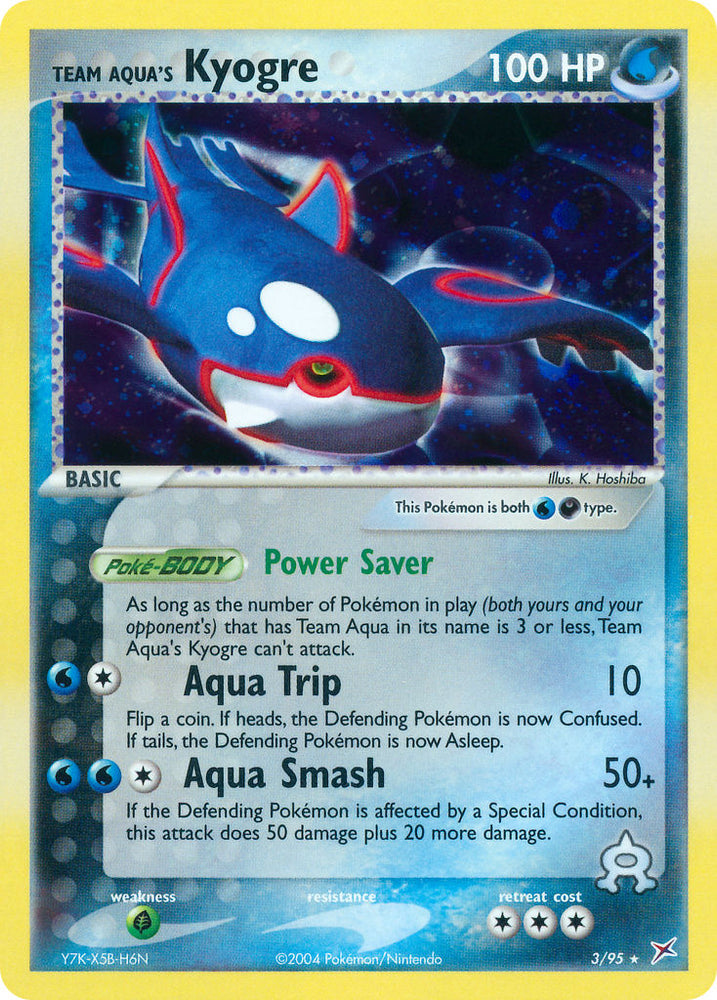Team Aqua's Kyogre (3/95) (Theme Deck Exclusive) [EX: Team Magma vs Team Aqua] Pokémon