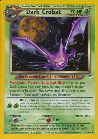 Dark Crobat (2/105) [Neo Destiny Unlimited] Pokémon