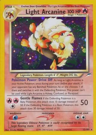 Light Arcanine (12/105) [Neo Destiny Unlimited] Pokémon
