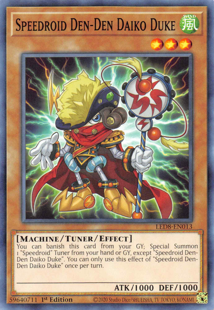 Speedroid Den-Den Daiko Duke [LED8-EN013] Common Yu-Gi-Oh!
