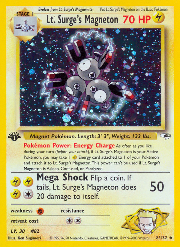 Lt. Surge's Magneton (8/132) [Gym Heroes 1st Edition] Pokémon