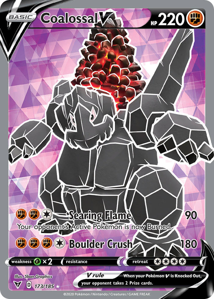 Coalossal V (173/185) [Sword & Shield: Vivid Voltage] Pokémon
