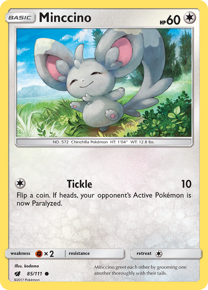 Minccino (85/111) [Sun & Moon: Crimson Invasion] Pokémon
