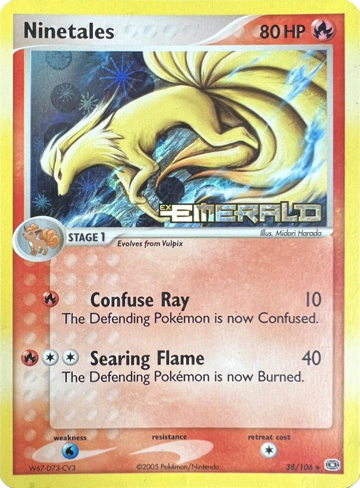Ninetales (38/106) (Stamped) [EX: Emerald] Pokémon
