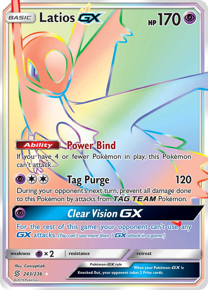Latios GX (243/236) [Sun & Moon: Unified Minds] Pokémon