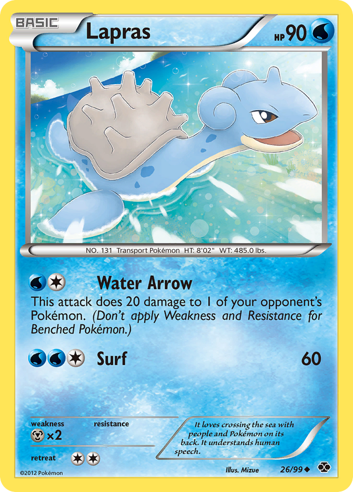 Lapras (26/99) [Black & White: Next Destinies] Pokémon