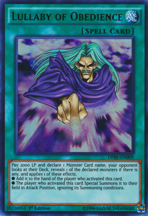 Lullaby of Obedience [DPRP-EN009] Ultra Rare Yu-Gi-Oh!