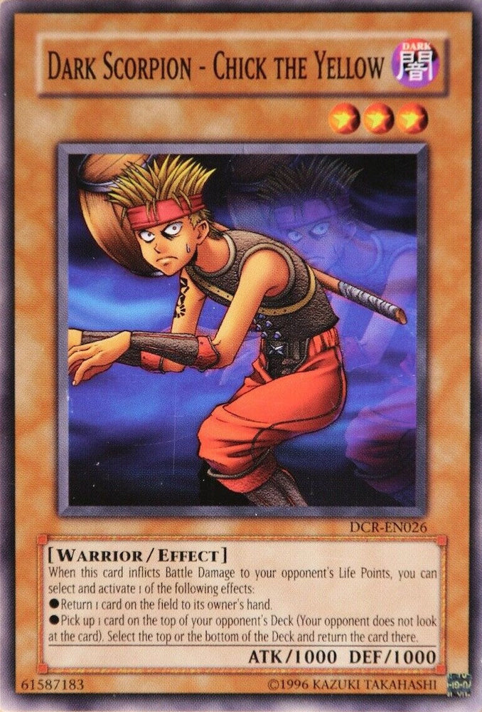 Dark Scorpion - Chick the Yellow [DCR-EN026] Common Yu-Gi-Oh!