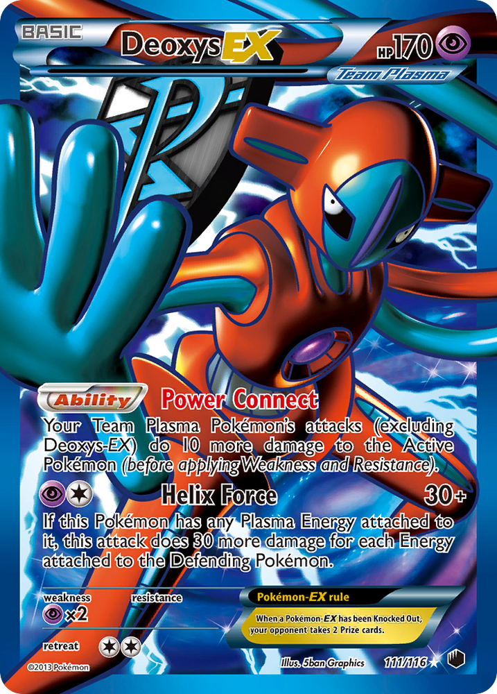 Deoxys EX (111/116) [Black & White: Plasma Freeze] Pokémon