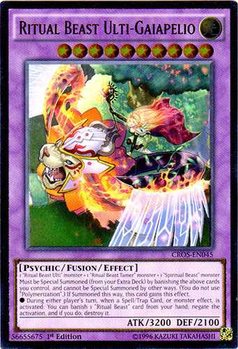 Ritual Beast Ulti-Gaiapelio (UTR) [CROS-EN045] Ultimate Rare Yu-Gi-Oh!