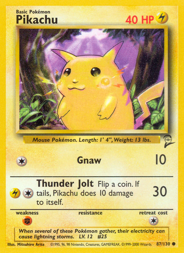 Pikachu (87/130) [Base Set 2] Pokémon