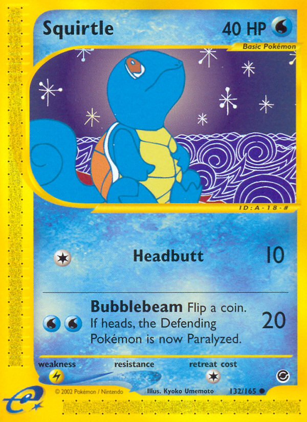 Squirtle (132/165) [Expedition: Base Set] Pokémon