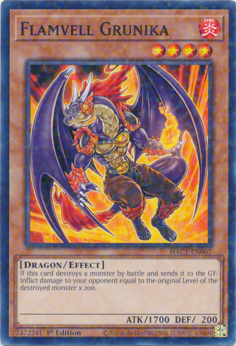 Flamvell Grunika (Duel Terminal) [HAC1-EN067] Common Yu-Gi-Oh!