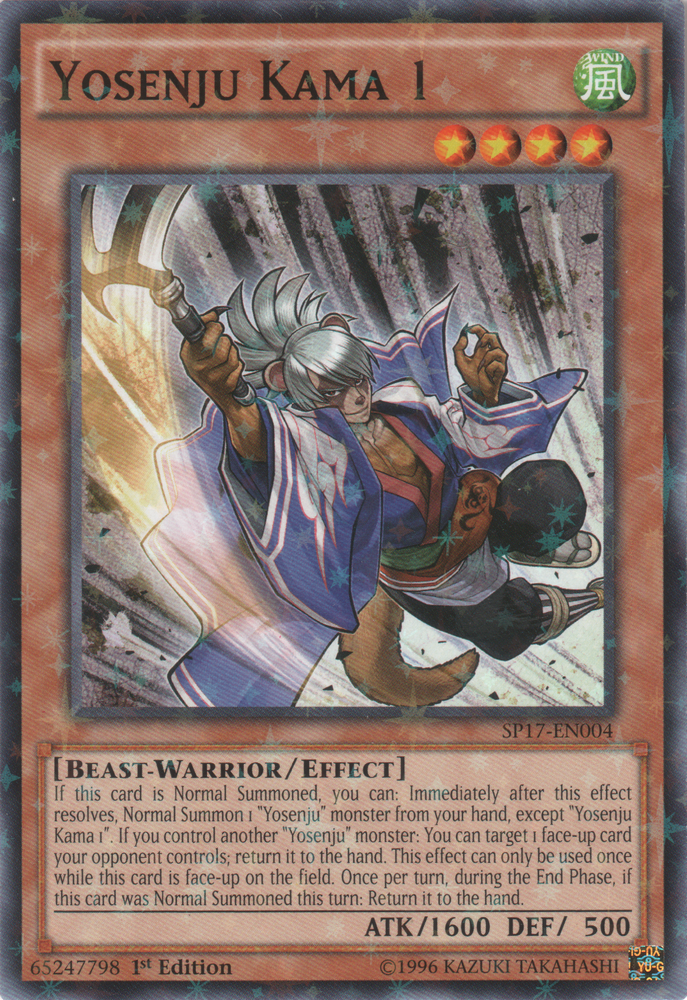 Yosenju Kama 1 [SP17-EN004] Starfoil Rare Yu-Gi-Oh!