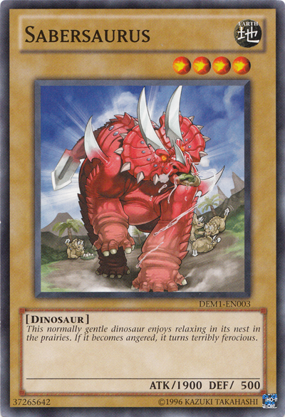 Sabersaurus [DEM1-EN003] Common Yu-Gi-Oh!