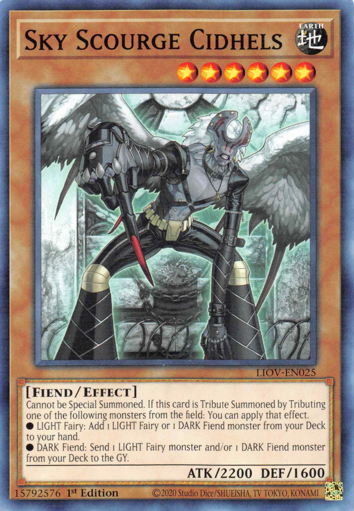 Sky Scourge Cidhels [LIOV-EN025] Common Yu-Gi-Oh!