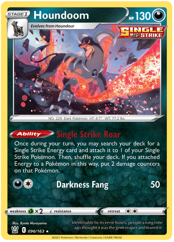 Houndoom (096/163) [Sword & Shield: Battle Styles] Pokémon