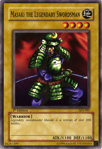 Masaki the Legendary Swordsman [SDJ-007] Common Yu-Gi-Oh!